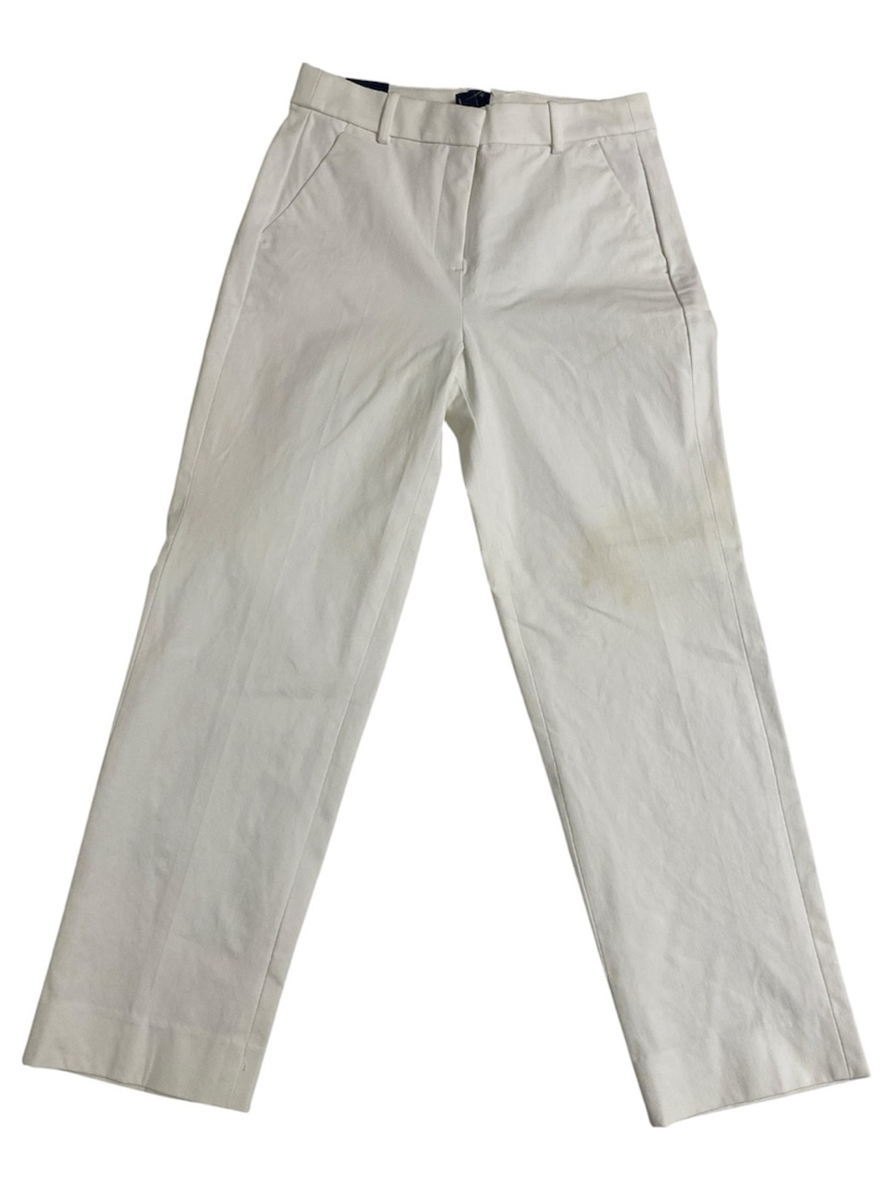 J. Crew Women’s White Kallie Straight-Leg Pant